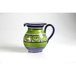 Brocca cm.16 fantasia blu e verde chiaro
