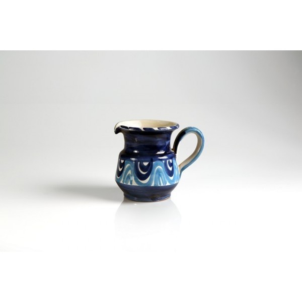 Brocca cm.14 fantasia blu e turchese