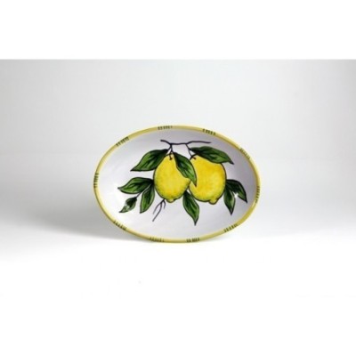 Ovale cm.30 limone fondo bianco