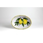 Ovale cm.30 limone fondo bianco