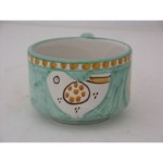Tazza the' pulcino fondo verde rame