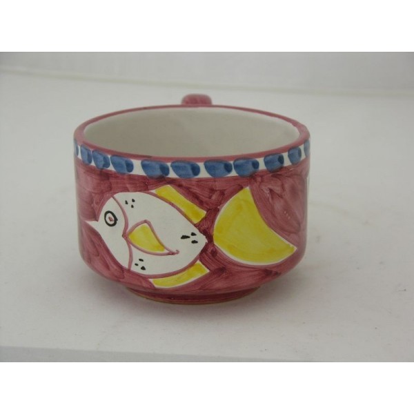 Tazza the' pesce spada fondo rosso