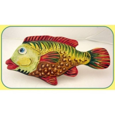 Pesce murale fantasia rosso