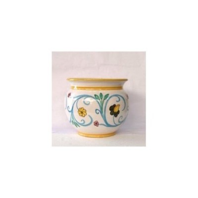 Cachepot con riccioli e fiori