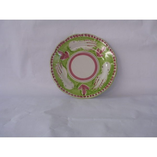 Piatto piano cm.26 seppia verde chiaro