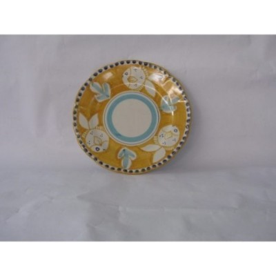 Piatto piano cm.26 pesce giallo arancio