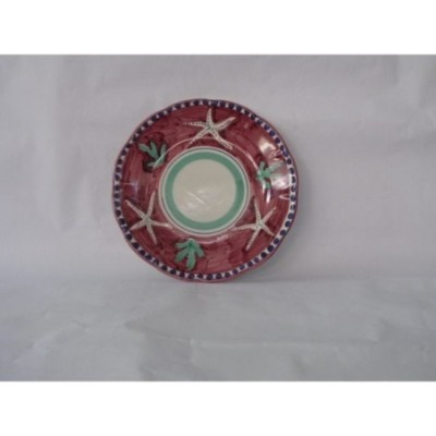 Piatto cm.26 stella marina rossa