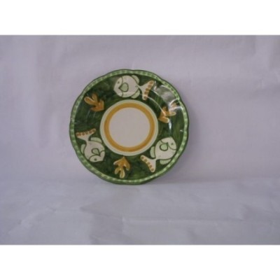 Piatto cm.26 pesce verde scuro