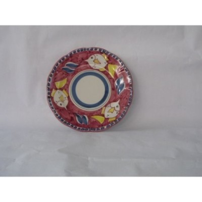 Piatto cm.26 pesce spada rosso