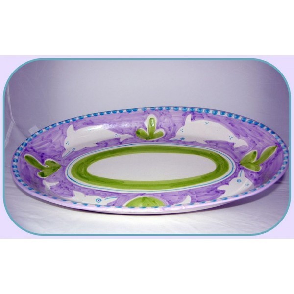 Oval plate cm.45