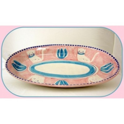 Oval plate cm.45