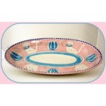 Oval plate cm.45