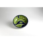 Coppa cm.18 fantasia blu e verde chiaro
