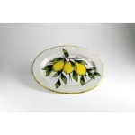 Ovale cm.37 limone fondo bianco